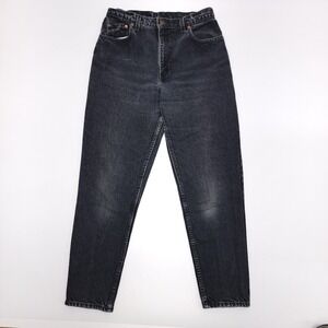 Vintage Levi's Womens Size 12 Jeans Slim Fit Tapered Black 30x29 USA